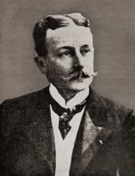 René Bazin, 1853-1932 . French novelist. From the book "The Masterpiece Library of Short Stories, French. Volume 5" | Obraz na stenu