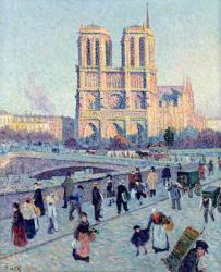 Le Quai St. Michel and Notre Dame, 1901 (oil on canvas) | Obraz na stenu