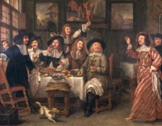 The Artists' Meal (oil on canvas) | Obraz na stenu