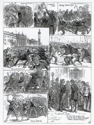 Irish Land League Agitation, illustrations from 'The Illustrated London News', October 29th 1881 (engraving) | Obraz na stenu