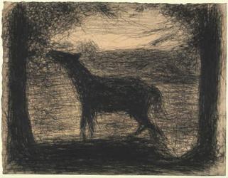 Foal (Le Poulain), 1882-83 (conte crayon on laid paper) | Obraz na stenu