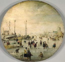 Winter Landscape (oil on panel) | Obraz na stenu