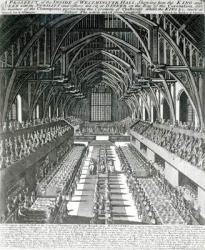 The Inside of Westminster Hall (litho) (b/w photo) | Obraz na stenu