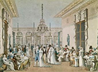 The Cafe Frascati in 1807 (coloured engraving) (see also 177420) | Obraz na stenu