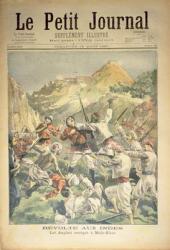 Revolt in India: the English Besieged at Mala-Khan, front cover of 'Le Petit Journal', 15 August 1897 (coloured engraving) | Obraz na stenu