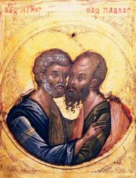 Icon of SS. Peter and Paul (tempera on panel) | Obraz na stenu