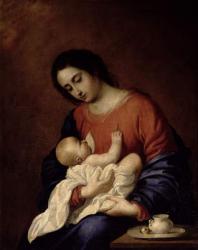 Virgin and Child, 1658 (oil on canvas) | Obraz na stenu