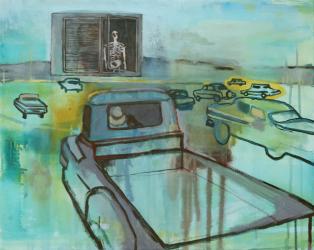 Drive-in, 2014, (acrylic on canvas) | Obraz na stenu