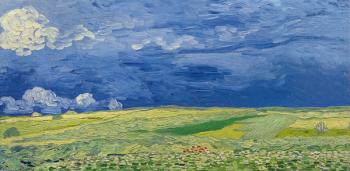 Wheatfields under Thunderclouds, 1890 (oil on canvas) | Obraz na stenu