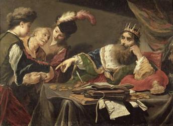 Croesus Receiving a Tribute from a Lydian Peasant, 1629 (oil on canvas) | Obraz na stenu