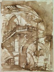 Roman Prison, c.1744-5 (pen and wash over pencil) | Obraz na stenu