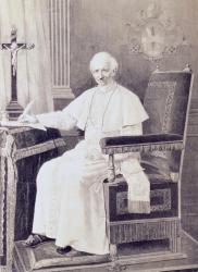 Portrait of Pope Leo XIII (1810-1903) (litho) | Obraz na stenu