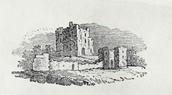 Castle Ruins from 'History of British Birds and Quadrupeds' (engraving) | Obraz na stenu