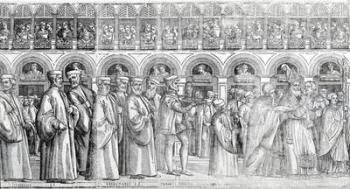 Dogal Procession, c.1555-60 (woodcut) (See also 476241-3,476245) | Obraz na stenu