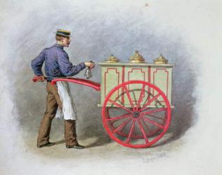 The Ice Cream Seller, 1895 (w/c on paper) | Obraz na stenu