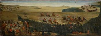 Stag-hunting with Frederick William I of Prussia (oil on canvas) | Obraz na stenu