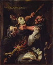 The Blessed Guillaume de Toulouse (755-812) Tormented by Demons (oil on canvas) | Obraz na stenu