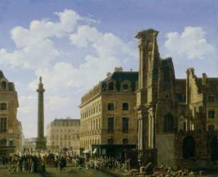 La Place Vendome, 1808 (oil on canvas) | Obraz na stenu