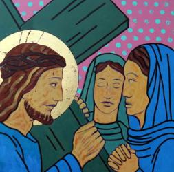 Jesus & the women of Jerusalem | Obraz na stenu