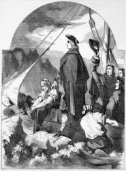 Landing of the Chevalier de St. George in Scotland, illustration from 'John Cassell's Illustrated History of England', published c.1858 (engraving) | Obraz na stenu