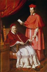 Portrait of Pope Gregory XV and Ludovico Ludovisi (oil on canvas) | Obraz na stenu