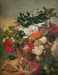 A Bouquet of Peonies (oil on canvas) | Obraz na stenu