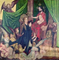 The Coronation of the Virgin, from the Altarpiece of the Dominicans, c.1470-80 (oil on panel) | Obraz na stenu