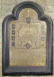 Epitaph of Francois van Wychhuus, end of the sixteenth century (brass) | Obraz na stenu