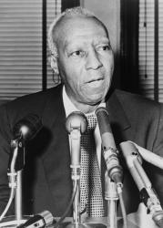 Asa Philip Randolph, 1964 (b/w photo) | Obraz na stenu