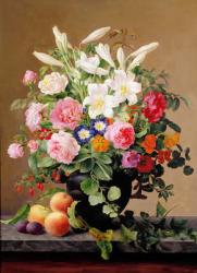 Still Life with Flowers and Fruit | Obraz na stenu