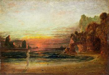 Study for 'Calypso's Grotto', c.1843 (oil on panel) | Obraz na stenu