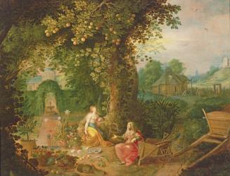 Vertumnus and Pomona (oil on canvas) | Obraz na stenu