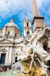 Rome, Italy. Piazza Navona. (photo) | Obraz na stenu