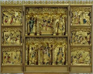 The Trinity Altar of the Bottcheramtes, 1512-20 (carved and gilded oak) | Obraz na stenu