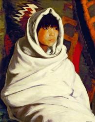 Indian Girl in a White Blanket, 1917 (oil on canvas) | Obraz na stenu