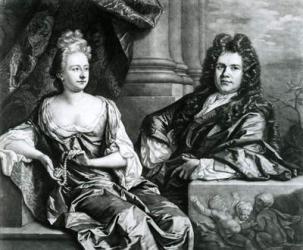 Mr and Mrs Gibbons, engraved by John Smith (mezzotint engraving) | Obraz na stenu