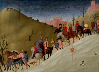 The Journey of the Magi, c.1433-5 (tempera and gold on wood) | Obraz na stenu