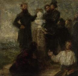 Homage to Delacroix, 1863-64 (oil on canvas) | Obraz na stenu