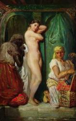 The Bath in the Harem, 1849 (oil on canvas) | Obraz na stenu