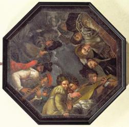 The Boiardo family with musical instruments (oil on canvas) | Obraz na stenu