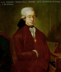 Portrait of Wolfgang Amadeus Mozart (1756-91) after 1770 (oil on canvas) | Obraz na stenu