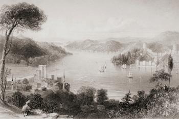 Straits of the Bosphorous. Engraved by G.K. Richardson after W.H. Bartlett. | Obraz na stenu