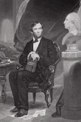 Portrait of Abraham Lincoln (1809-65) (litho) | Obraz na stenu