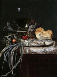 Still Life with Fish Platter (oil on canvas) | Obraz na stenu