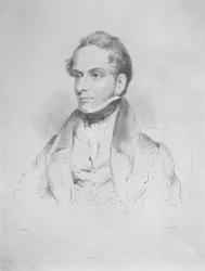 Decimus Burton, lithograph by Maxim Gauci, c.1830-35 (litho) | Obraz na stenu