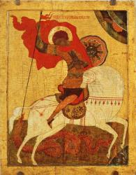 Icon of St.George and the Dragon, late 17th century | Obraz na stenu