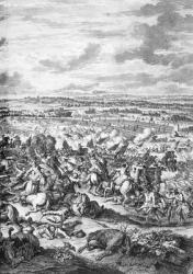 The Battle of Oudenarde, 1708 (engraving) | Obraz na stenu