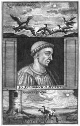 Jan van Ruysbroeck (1293-1381) (engraving) (b/w photo) | Obraz na stenu