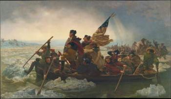 Washington Crossing the Delaware River, 25th December 1776, 1851 (oil on canvas) (copy of an original painted in 1848) | Obraz na stenu
