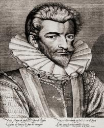 Henri de Lorraine, Duc de Guise 1550-1588. From an engraving by Le Blond | Obraz na stenu